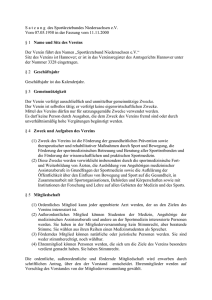 Satzung - Sportärztebund Niedersachsen