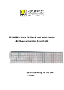 MUMUTH – Haus für Musik und Musiktheater der Kunstuniversität