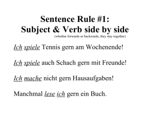 Sentence Rule #1