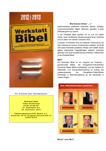Werkstatt Bibel 2013 - Landesverband Berlin