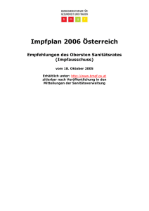 C. Allgemeine Erläuterungen zum Impfplan