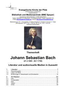 Themenheft Johann Sebastian Bach