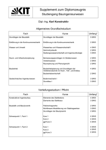 Vorlage Supplement Vertiefungsrichtung "Konstruktiver Ingenieurbau"