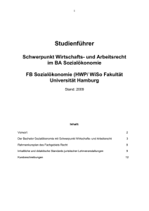 2. Bedarf und Arbeitsmarktchancen - Fakultät WiSo