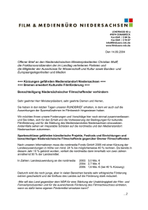 Offener Brief an den Niedersächsischen Ministerpräsidenten