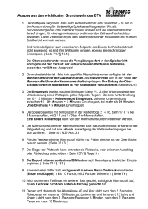 Grundregeln des BTV - Tennisclub Erdweg / TC