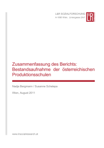 1.1 Zusammenfassende Bewertung der Produktionsschulen