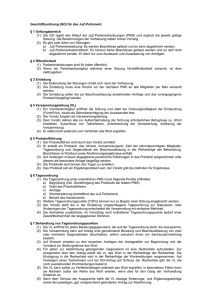Geschäftsordnung (GO) für das JuZ-Parlament