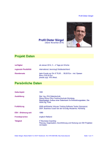 Profil Dieter Sörgel