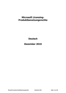 - Microsoft Volume Licensing