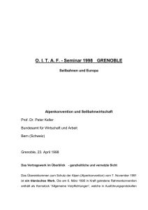 O. I. T. A. F. - Seminar 1998 Seilbahnen und Europa