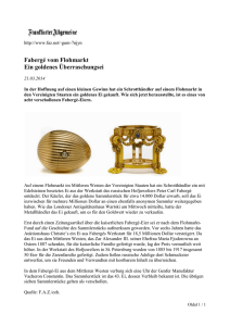 http://www.faz.net/-gum-7njyn Fabergé vom Flohmarkt Ein goldenes