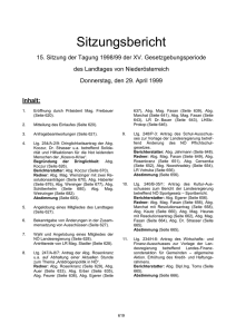 Inhalt: - beim Nieder&ouml;sterreichischen Landtag
