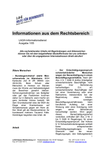 Informationen aus dem Rechtsbereich