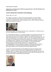 Weser Kurier: Artikel zur Veranstaltung, (Teilnahme als Mitglied des