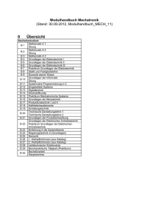 1 B 1 Mathematik A 1 - Mechatronik Bachelor