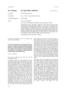 161. Grossratsitzung vom 18. Juni 1996