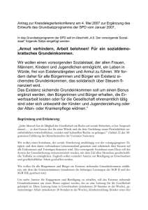 Grundeinkommen im neuen SPD Grundsatzprogramm