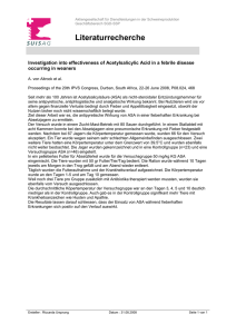Investigation into effectiveness of Acetylsalicylic Acid in a febrile