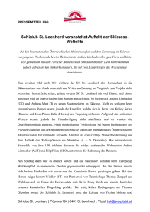 Pressemitteilung SC St. Leonhard