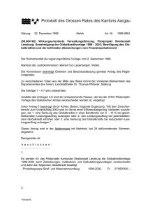 1 - Protokoll des Grossen Rates des Kantons Aargau Sitzung: 22