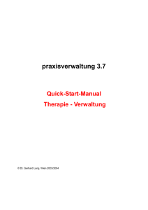 Quick-Start-Manual - bei DI Gerhard Lang