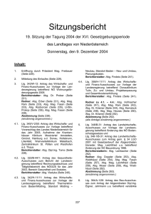 Inhalt: - beim Nieder&ouml;sterreichischen Landtag