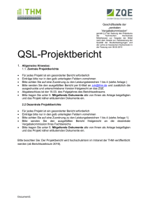 QSL-Projektbericht - Technische Hochschule Mittelhessen