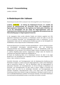 Pressetext als word-datei - Niederbayern