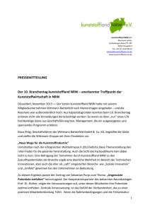 Pressemitteilung - kunststoffland NRW