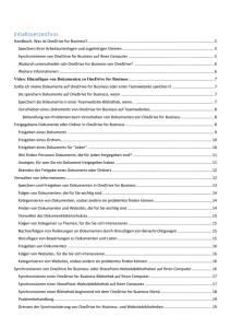 Handbuch für "OneDrive for Business"