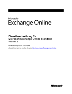 Funktionen von Microsoft Online Services