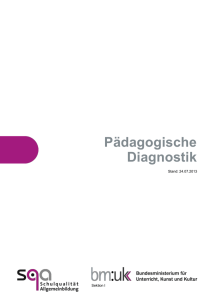 SQA & P&auml;dagogische Diagnostik