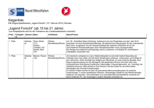 Jugend forscht - IHK Nord Westfalen