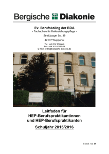 Leitfaden für das Berufspraktikum