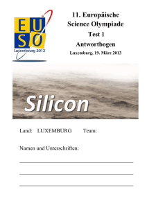 EUSO 2013: Test 1