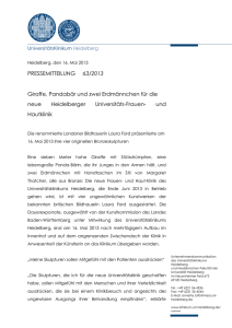 2. Pressemeldung - UniversitätsKlinikum Heidelberg