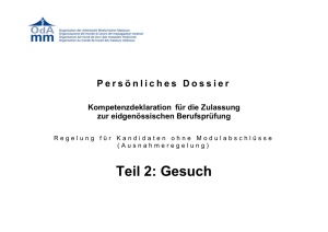 Gesuch - OdA-MM
