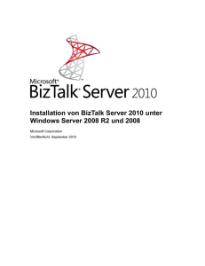 Installation von BizTalk Server 2010 unter Windows