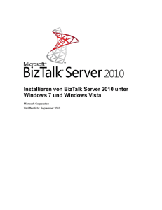 Installieren von BizTalk Server 2010 unter Windows 7