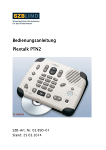 Bedienungsanleitung