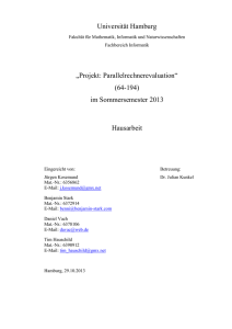 Evaluation - Wissenschaftliches Rechnen