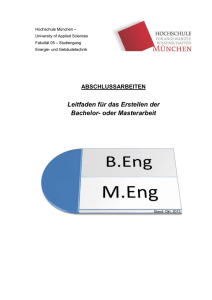 Abschlussarbeit - Hochschule München