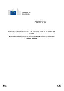 Am 15. Dezember 2015 erzielten das Europ&auml;ische Parlament