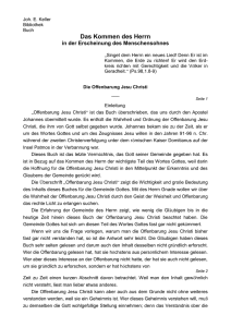 Das Kommen des Herrn i d Ersch d M S