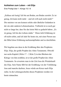 Freut euch, denn Jesus zieht ein *