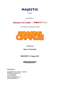 SOMMER IN ORANGE Presseheft [*.doc]
