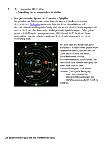 Skript Physik 10 - Teil I - Astronomie