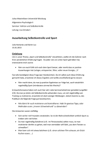 Handout: Selbstkontrolle im Sport Fil - WueCampus2