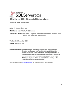 Implementieren von IT-Kontrollen mit SQL Server 2008